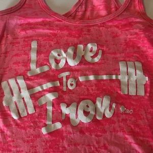 Cute n’ Sassy Pink Workout Tank  - Women’s S